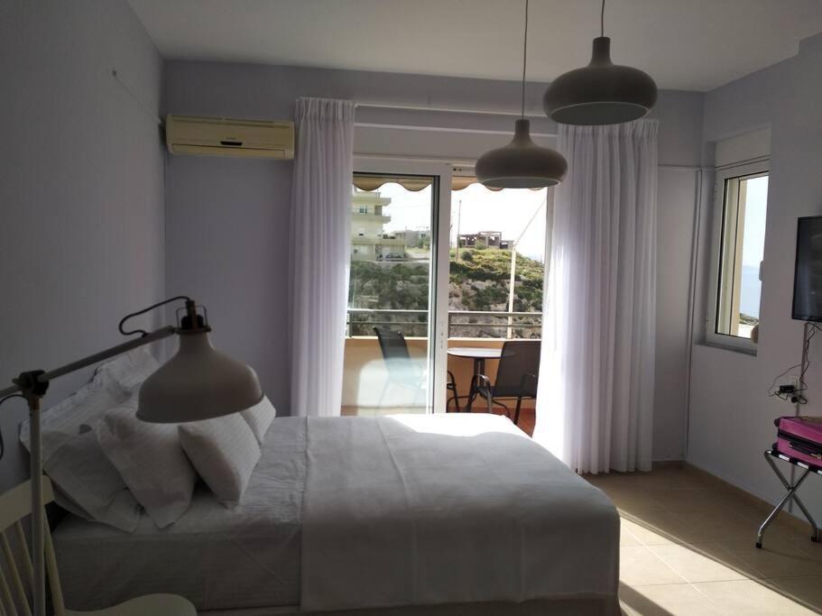 Sunny Apartment With Amazing View Rethymno  Bagian luar foto