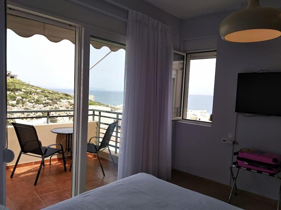 Sunny Apartment With Amazing View Rethymno  Bagian luar foto